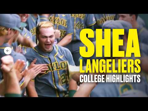 Athletics' star Shea Langeliers NCAA baseball tournament highlights