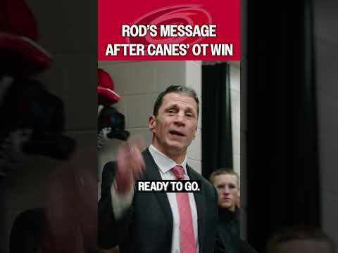 Rod's postgame message after team's OT win ❤️