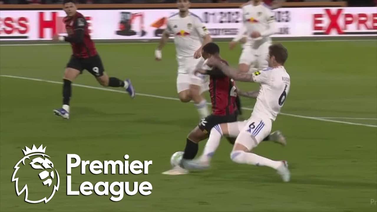 Eli Junior Kroupi tucks away Bournemouth's opener against Leeds | Premier League | NBC Sports