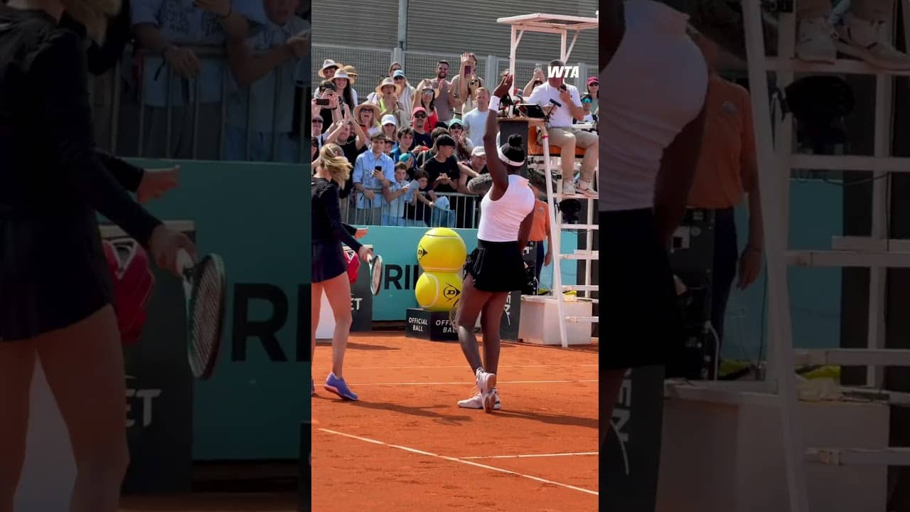 Venus Williams & Katie Boulter secure the win in a match tiebreak ๐ #wta #tennis #sports