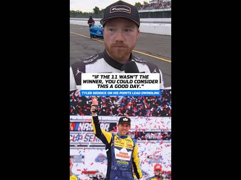 Despite a 2nd place finish, Tyler Reddick knows more needs to be done. #NASCARonPrime