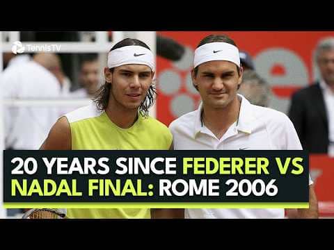 20 Years Since The Federer vs Nadal EPIC FINAL IN Rome 2006 ๐๐ฎ๐น