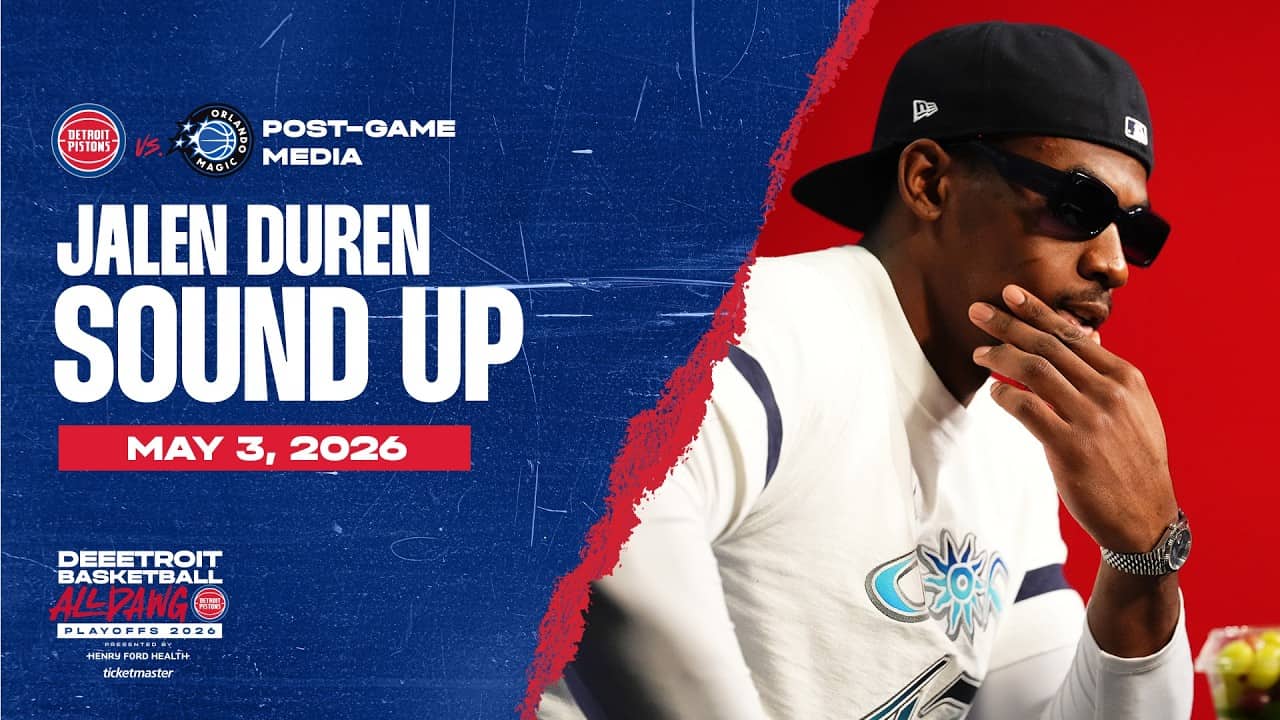 Game 7: Post-Game Press Conference: Jalen Duren | Pistons vs. Magic | 05.03.26
