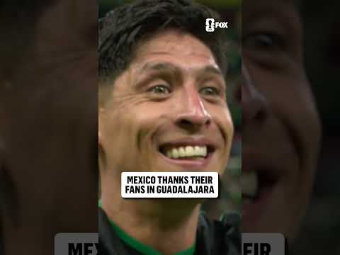 Mexico applaud the Guadalajara faithful after clinching the group 🇲🇽