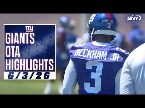 Odell Beckham Jr. highlights in return to Giants OTAs, first look at JuJu Smith-Schuster