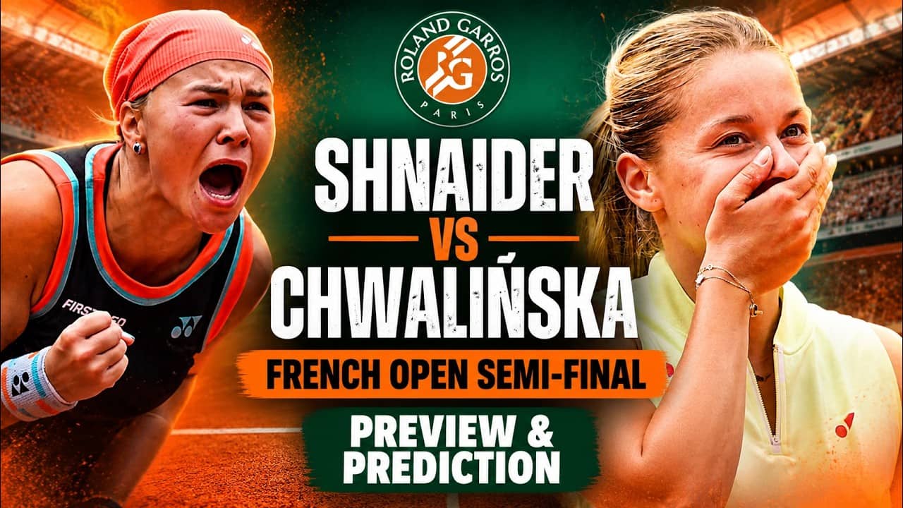 Diana Shnaider vs Maja Chwalińska | French Open 2026 semi-final | Preview & Prediction