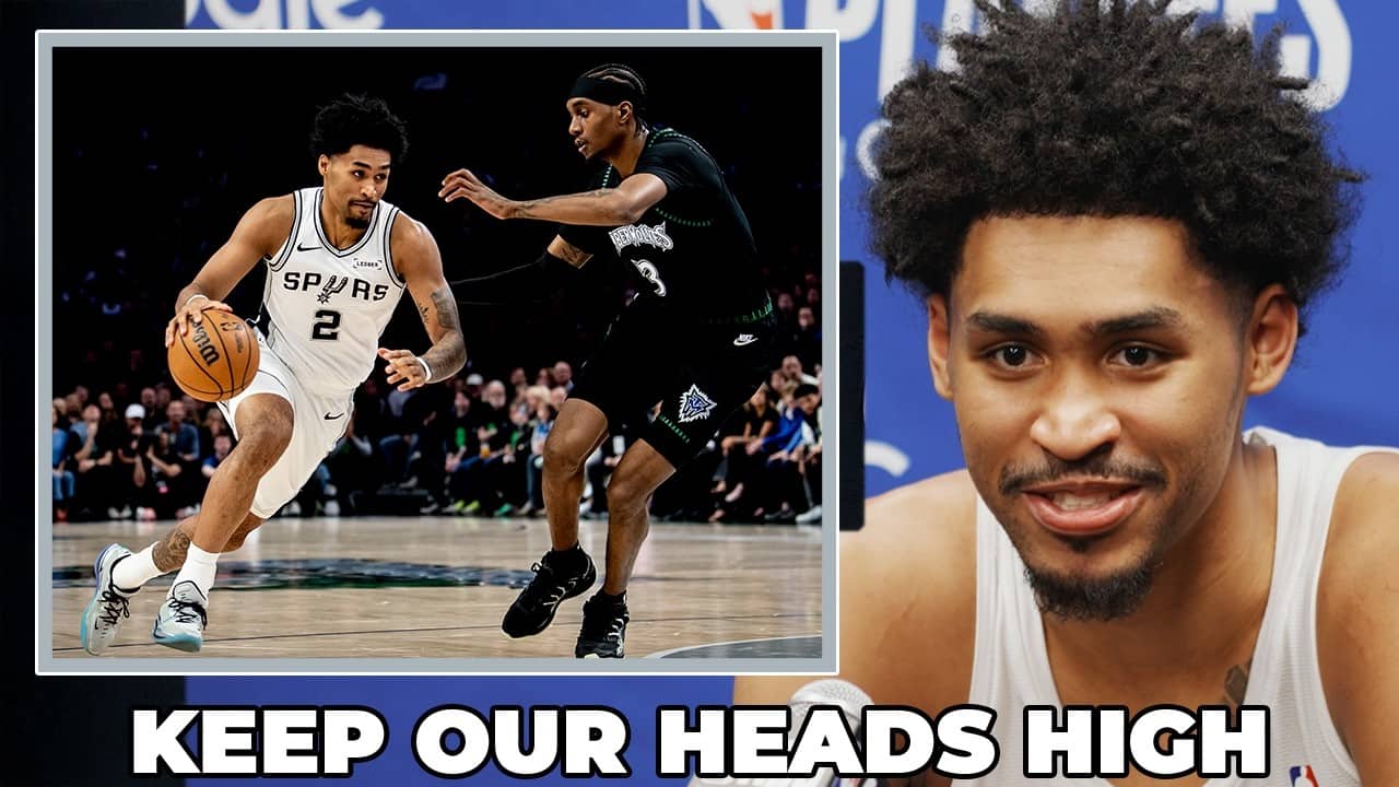 Dylan Harper on Spurs Looking Ahead to Game 5 and Ready to Respond After Minnesota Ties Series