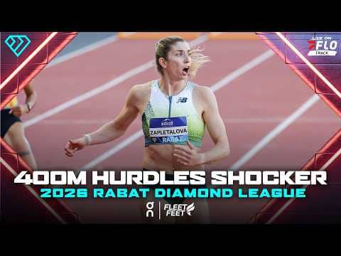 New 400m Hurdles World Lead For Slovakia's Zapletalova | Rabat Diamond League 2026