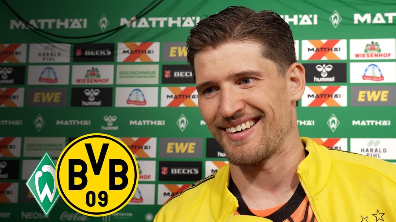 Kobel reacts to his đŸ¥‡ RECORD: ‘It’s a team achievement’ | Bremen - BVB 0:2 | Reactions