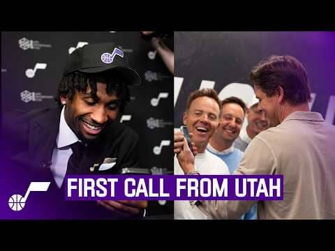 🗣️"I'm on my way" | Darryn Peterson gets the call from the Utah Jazz front office