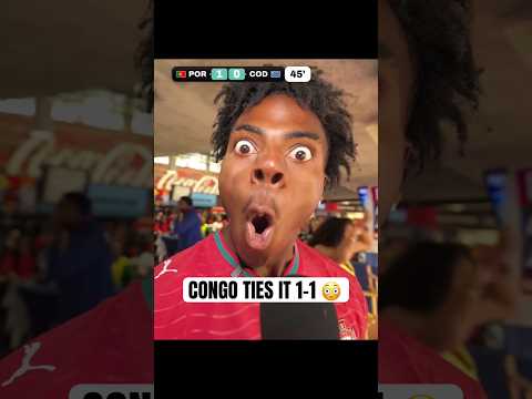 Speed’s reaction to Congo’s tying goal 😭😳