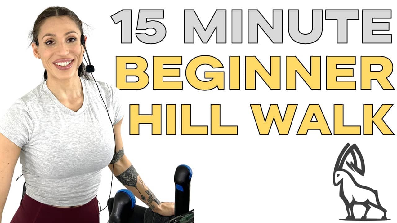 15-Min Beginner Treadmill Hill Walk | Follow-Along Workout