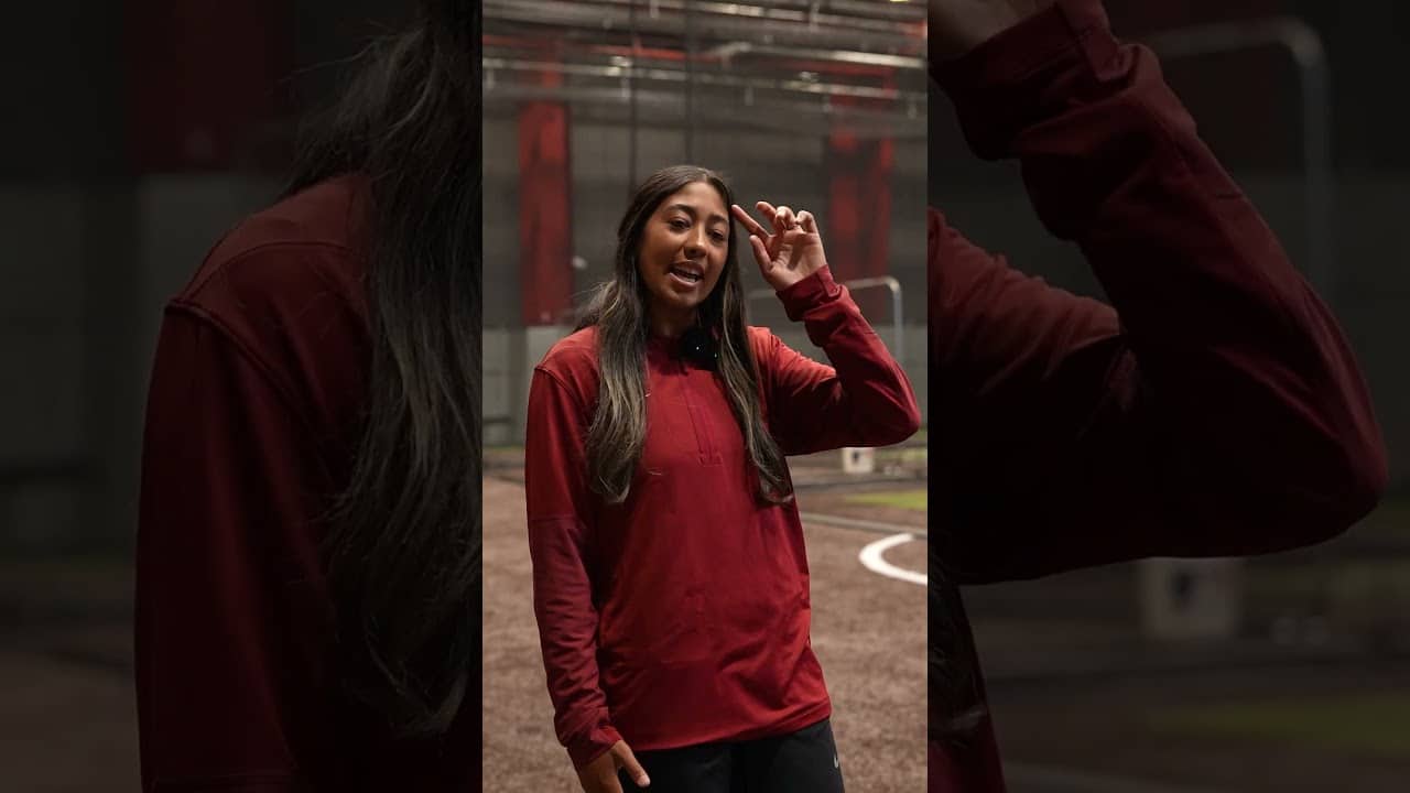 Tiare Jennings guides an Oklahoma softball facility tour 🏟️ #shorts