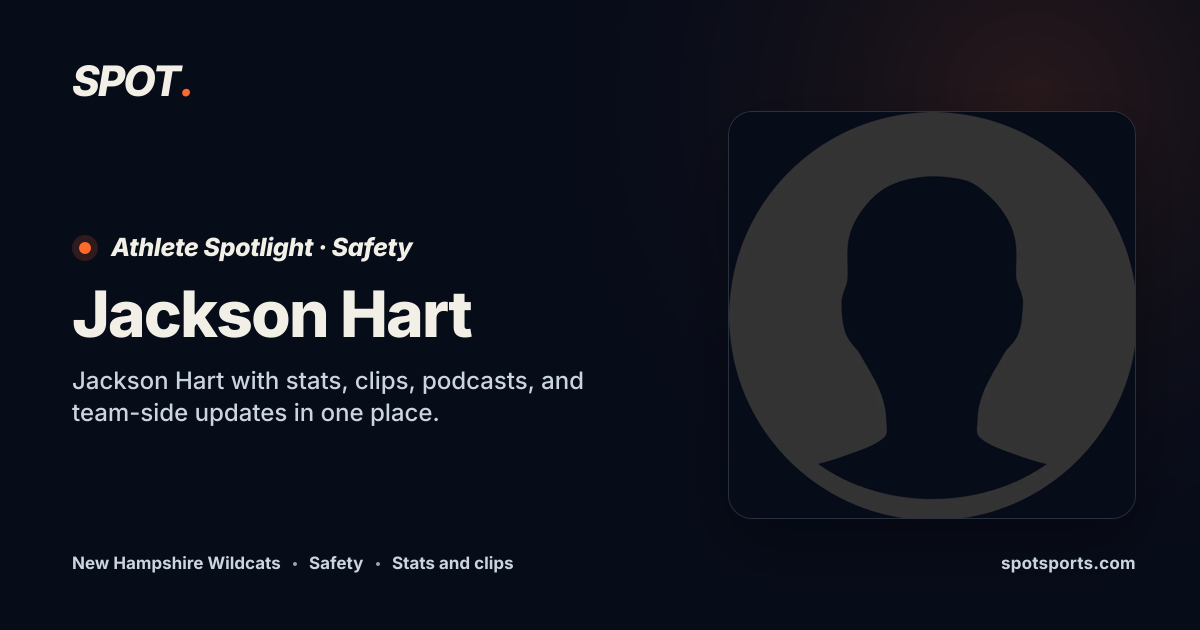 Jackson Hart - Safety | New Hampshire Wildcats | Spot Sports