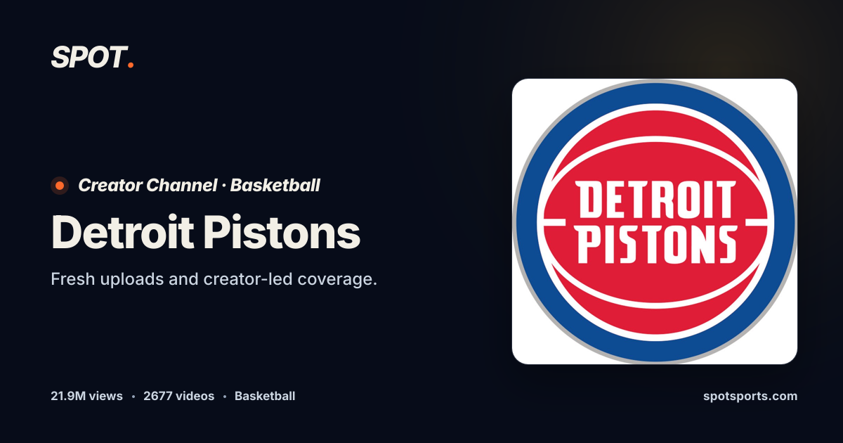 Detroit Pistons Videos & Content | Spot Sports