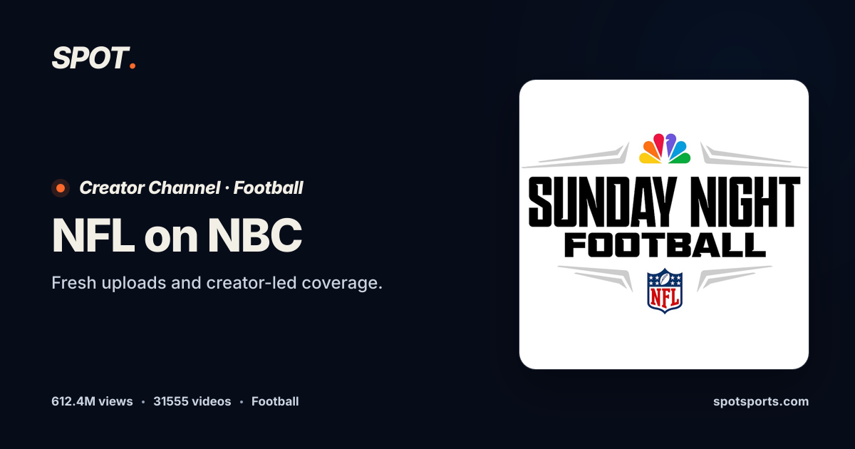 NFL on NBC Videos & Content | Spot Sports