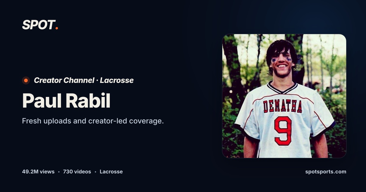 Paul Rabil Videos & Content | Spot Sports