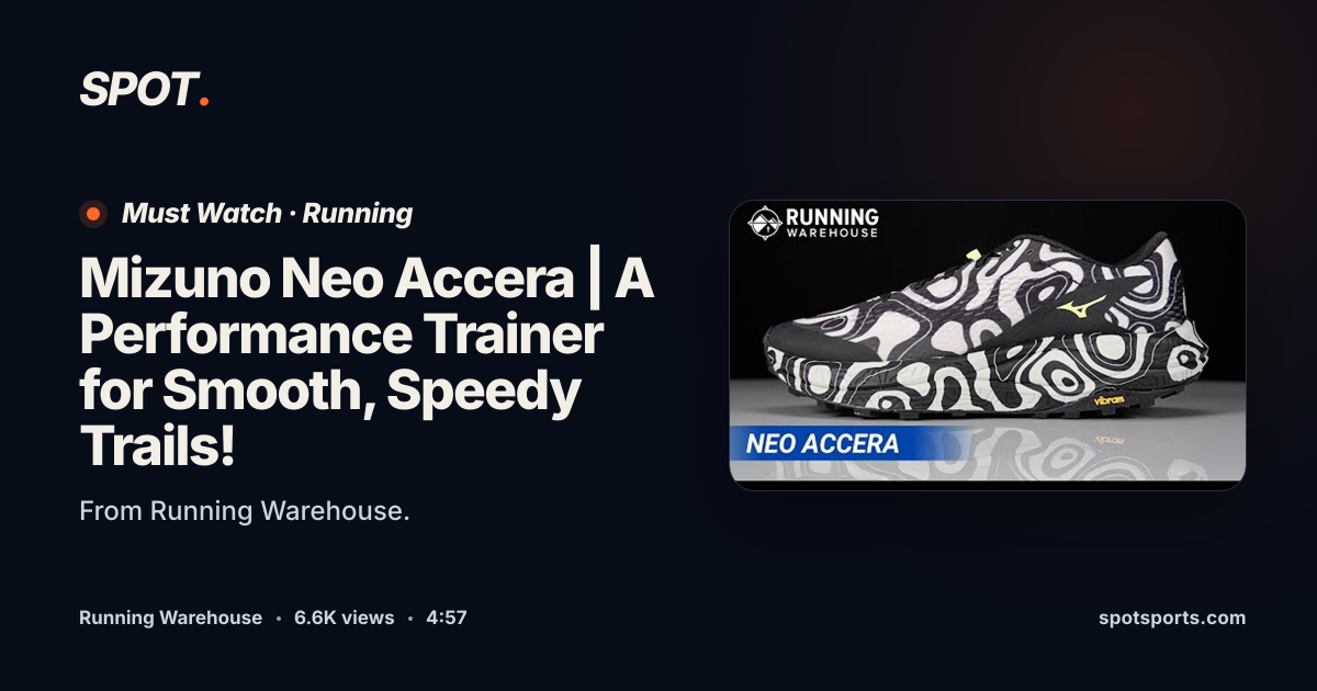 Mizuno Neo Accera | A Performance Trainer for Smooth, Speedy Trails ...